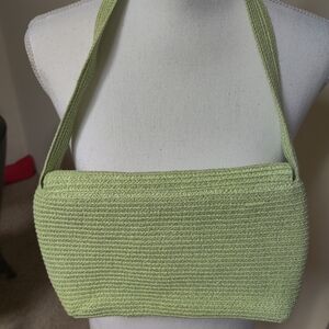 Talbots Green Woven Small Shoulder Bag